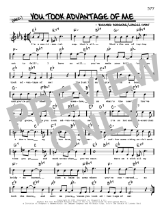 You Took Advantage Of Me von Richard Rodgers (Download) 