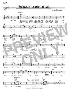 You'll Get No More Of Me (Download) 