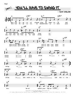 You'll Have To Swing It (Download) 
