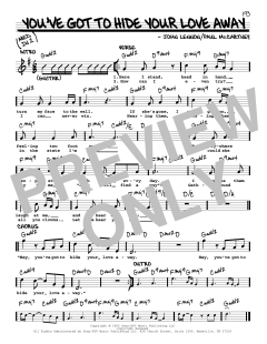 You've Got To Hide Your Love Away [Jazz version] von The Beatles (Download) 