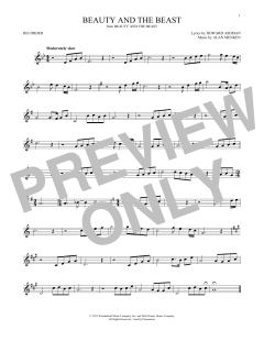 Beauty And The Beast von Alan Menken (Download) 