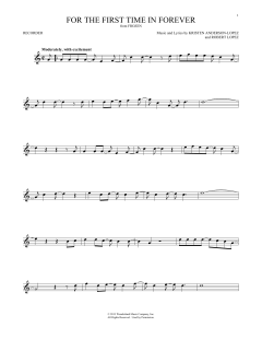 For The First Time In Forever von Robert Lopez (Download) 