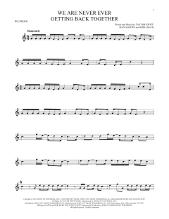 We Are Never Ever Getting Back Together von Taylor Swift (Download) 