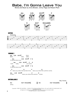 Babe, I'm Gonna Leave You von Jimmy Page (Download) 