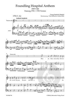 Foundling Hospital Anthem HWV 268 von Georg Friedrich Händel 