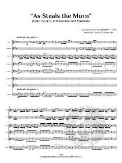 As Steals the Morn von Georg Friedrich Händel (Download) 