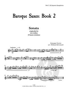 Baroque Saxes 2 von Giuseppe Tartini (Download) 