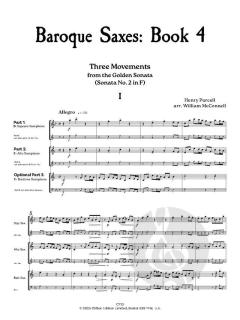 Baroque Saxes 4 von Henry Purcell 