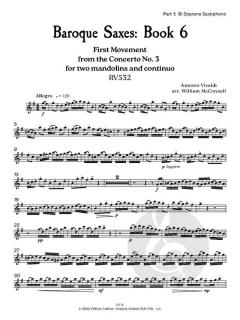 Baroque Saxes 6 von Antonio Vivaldi (Download) 