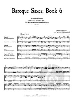 Baroque Saxes 6 von Antonio Vivaldi (Download) 
