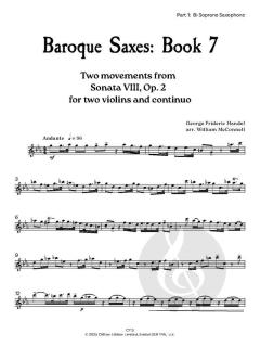 Baroque Saxes 7 von Georg Friedrich Händel (Download) 