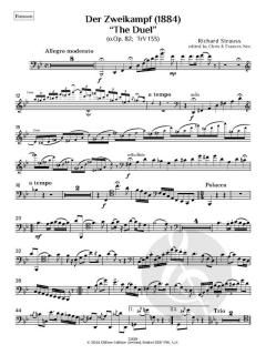 Der Zweikampf "The Duel" (1884) op. 82, TrV 133 von Richard Strauss (Download) 