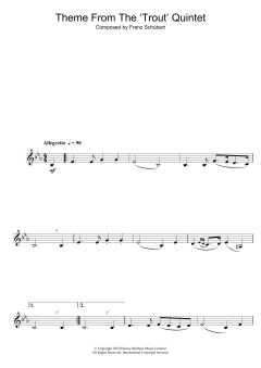 Theme From The Trout Quintet von Franz Schubert (Download) 