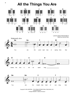 All The Things You Are von Jerome Kern (Download) 