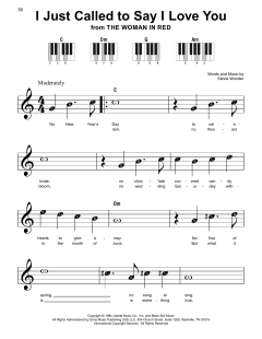 I Just Called To Say I Love You von Stevie Wonder (Download) 