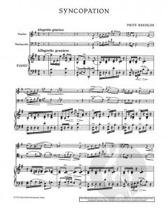 Syncopation von Fritz Kreisler 