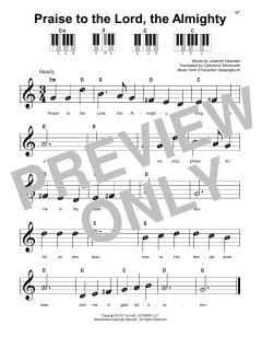 Praise To The Lord, The Almighty von Joachim Neander (Download) 