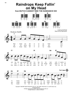 Raindrops Keep Fallin' On My Head von Hal David (Download) 