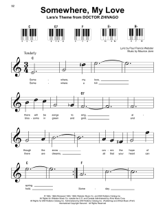 Somewhere, My Love von Paul Francis Webster (Download) 