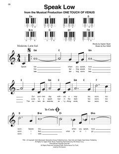 Speak Low von Kurt Weill (Download) 