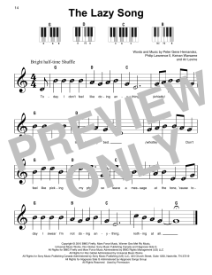 The Lazy Song von Bruno Mars (Download) 