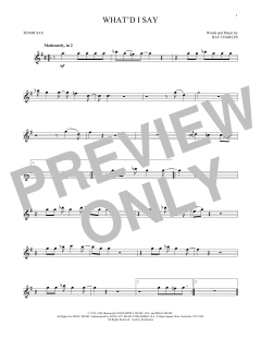 What'd I Say (Download) 