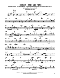 The Last Time I Saw Paris (Download) 