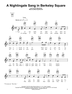 A Nightingale Sang In Berkeley Square von Eric Maschwitz (Download) 