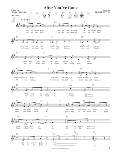 After You've Gone von Sophie Tucker (Download) 