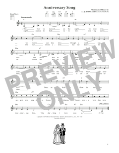 Anniversary Song von Al Jolson (Download) 