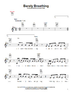 Barely Breathing von Duncan Sheik (Download) 