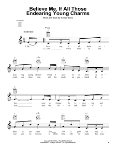 Believe Me, If All Those Endearing Young Charms von Thomas Moore (Download) 