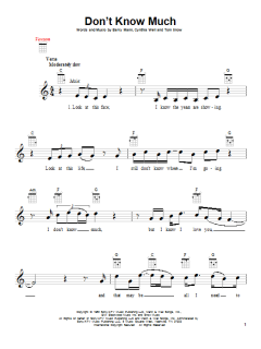 Don't Know Much von Aaron Neville (Download) 