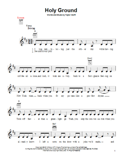 Holy Ground von Taylor Swift (Download) 