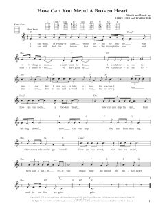 How Can You Mend A Broken Heart von Barry Gibb (Download) 