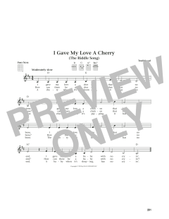 I Gave My Love A Cherry von Traditional (Download) 