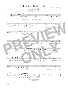 I'll Be Your Baby Tonight von Bob Dylan (Download) 
