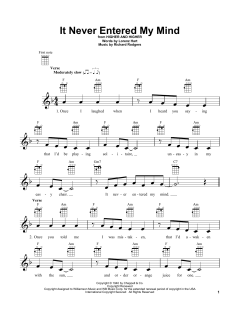 It Never Entered My Mind von Richard Rodgers (Download) 
