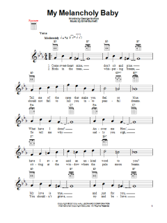 My Melancholy Baby (Download) 