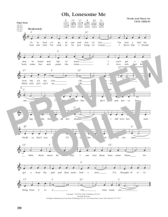 Oh, Lonesome Me (Download) 