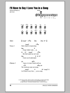 I'll Have To Say I Love You In A Song (Download) 