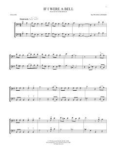 If I Were A Bell von Frank Loesser (Download) 