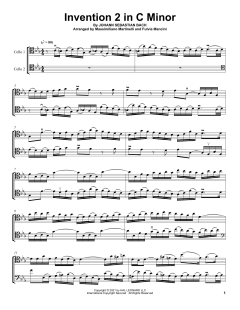 Invention 2 In C Minor von Mr. & Mrs. Cello (Download) 