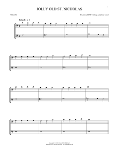 Jolly Old St. Nicholas von 19th Century American Carol (Download) 