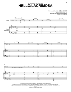 Hello/Lacrimosa von Adele (Download) 