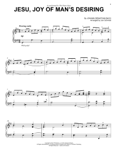 Jesu, Joy Of Man's Desiring von The Piano Guys (Download) 