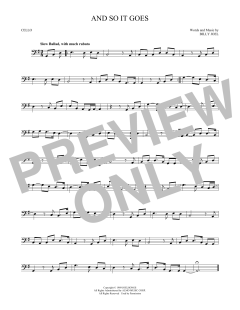 And So It Goes von Billy Joel (Download) 