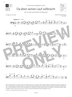 Da eben seinen Lauf volbracht von Maria Theresia Paradis (Download) 