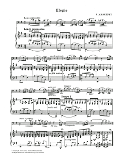 Elegie von Jules Massenet (Download) 