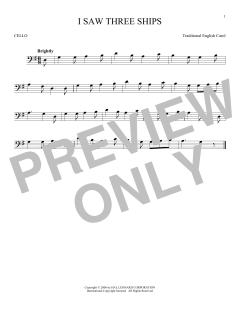 I Saw Three Ships von Traditional English Carol (Download) 